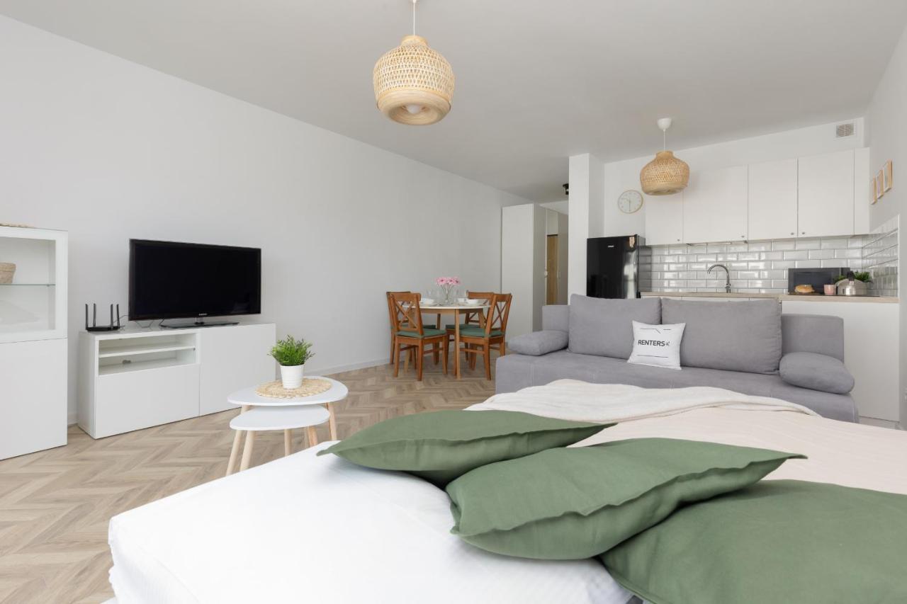 Ursus Sunny Studio For 4 Guests With Parking & Balcony By Noclegi Renters Varšava Exteriér fotografie