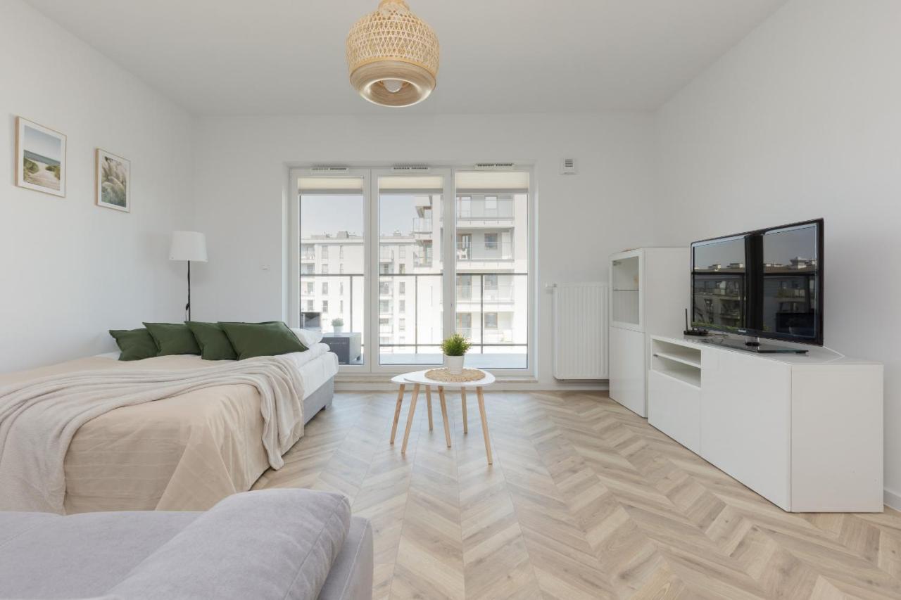 Ursus Sunny Studio For 4 Guests With Parking & Balcony By Noclegi Renters Varšava Exteriér fotografie