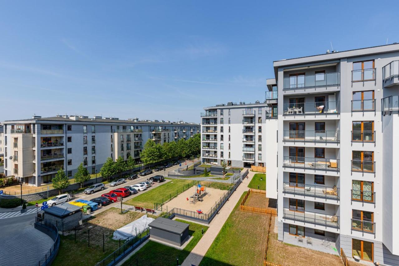 Ursus Sunny Studio For 4 Guests With Parking & Balcony By Noclegi Renters Varšava Exteriér fotografie